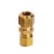 Homeplus+ ATC 5/16 in. Compression X 1/4 in. D Compression Yellow Brass Union 6JC120110701048 - alternate 2